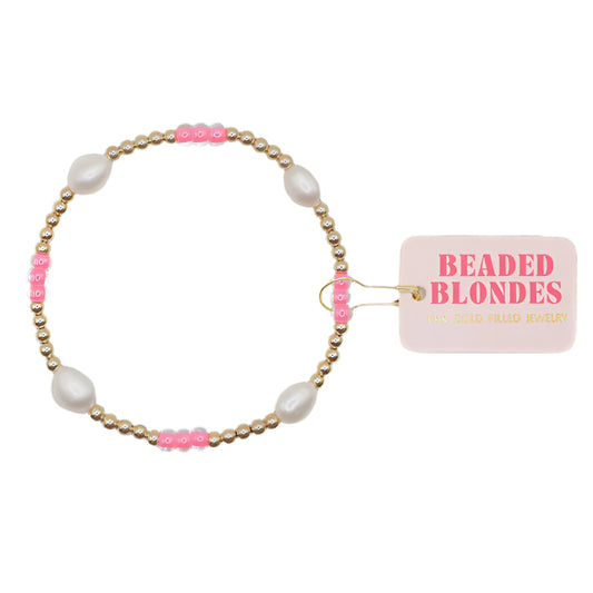 BB Hot Pink Pearl Poppi Bracelet Standard