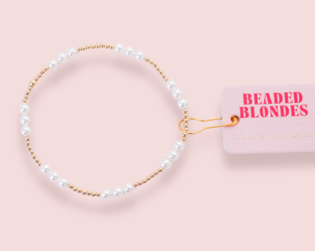 BB ILY Pearl in Gold Bracelet Standard
