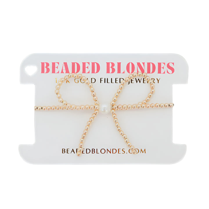BB Gold Bow Bracelet