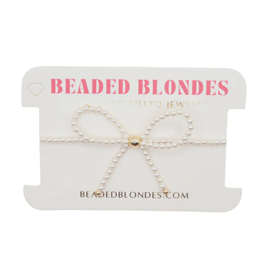 BB Pearl Bow Bracelet Extended