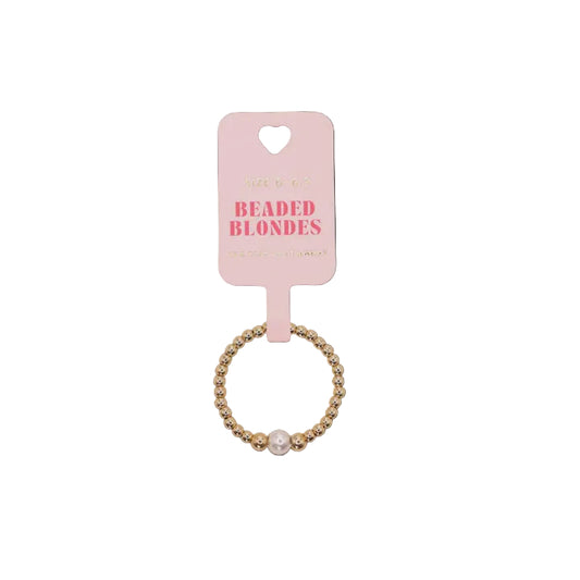 BB Sutton Pearl Ring Gold