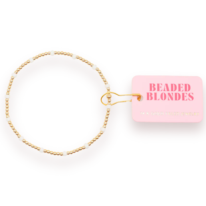 BB White Dainty Poppi Bracelet