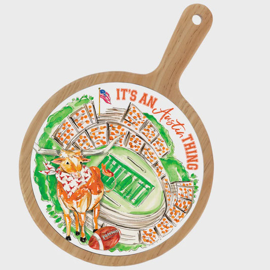 White Longhorn Stadium Cheeseboard