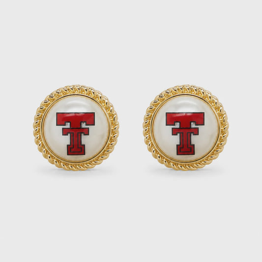Texas Tech Pearl Studs