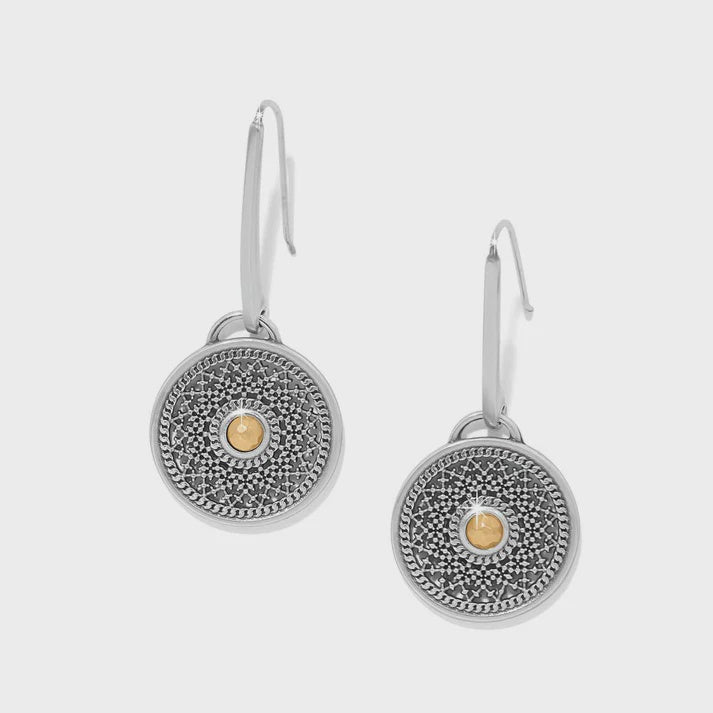 Ferrara Segreta Medallion French Wire Earrings