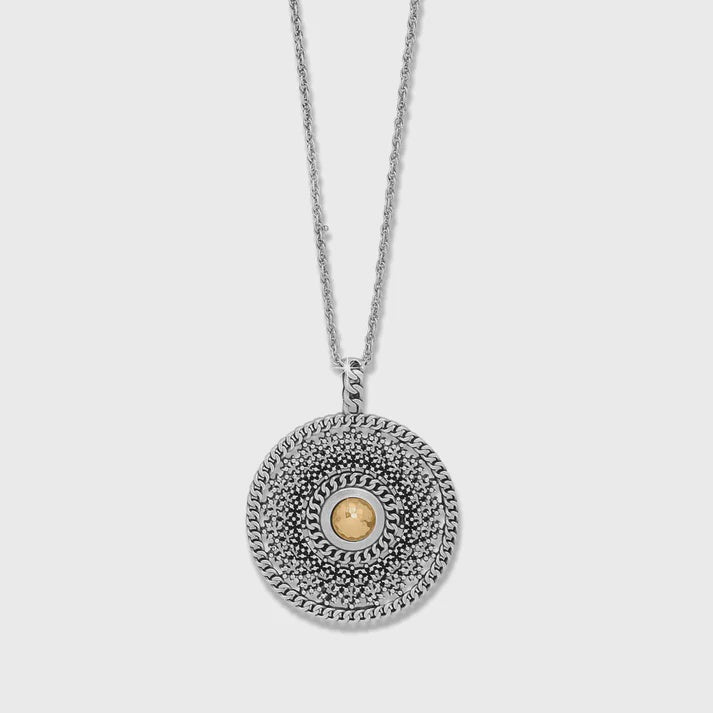 Ferrara Segrata Medallion Necklace