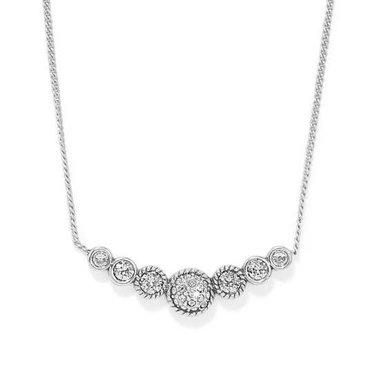 Illumina Celeste Bar Necklace Silver