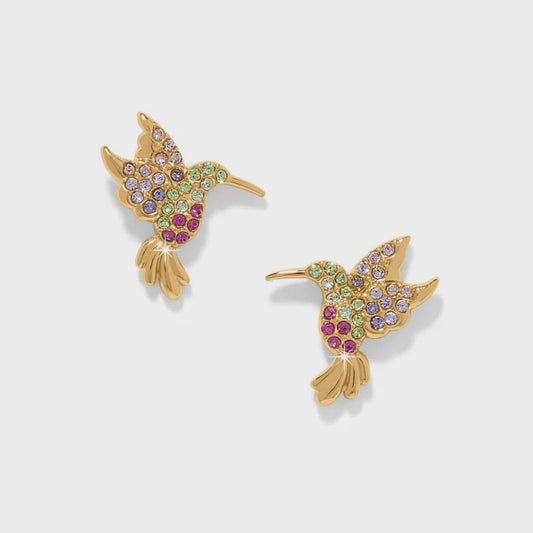 Enchanting Gem Hummingbird Earrings