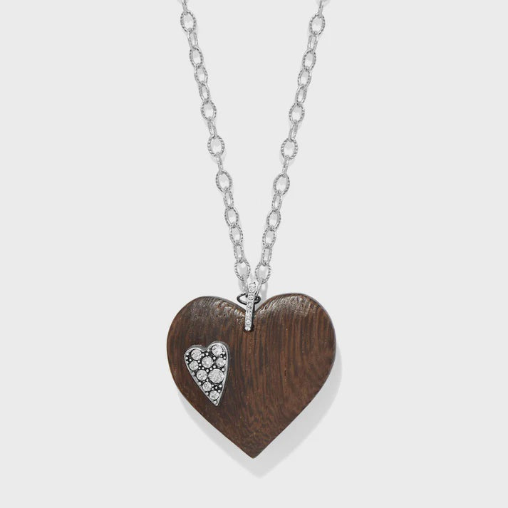 Love Message B Love Wood Necklace