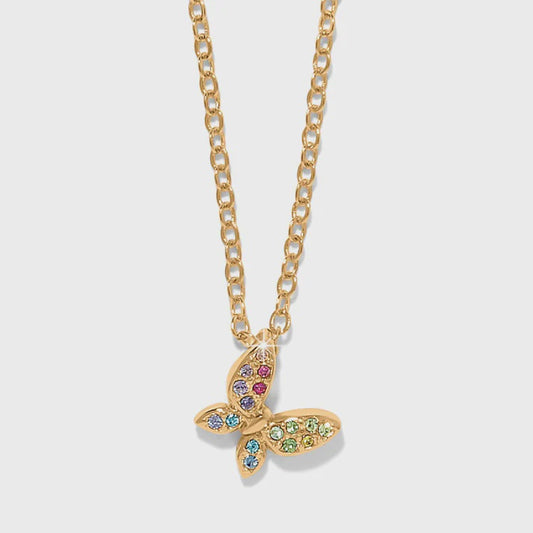 Enchanting Gem Butterfly Necklace