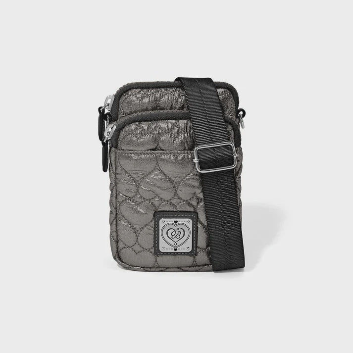 Kora Metallic Mini Utility Bag Pewter