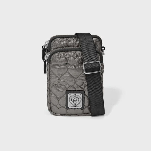 Kora Metallic Mini Utility Bag Pewter