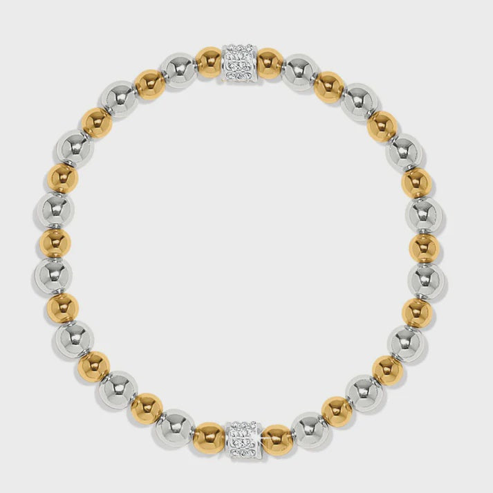 Meridian Petite Stretch Bracelet Silver/Gold