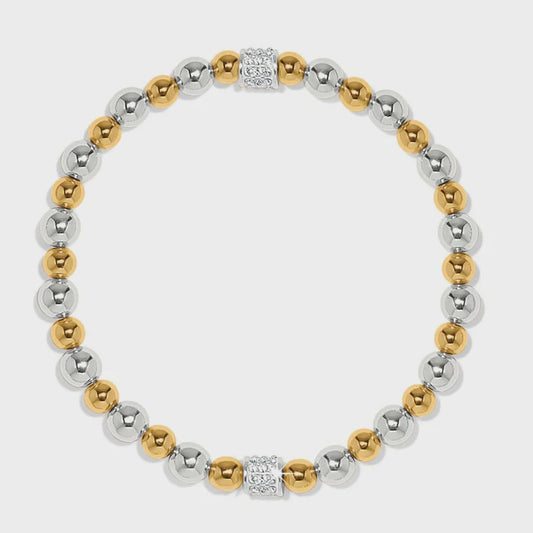 Meridian Petite Stretch Bracelet Silver/Gold