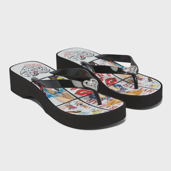 Model Platform Flip Flops