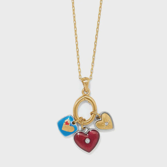 One Heart Color Short Necklace