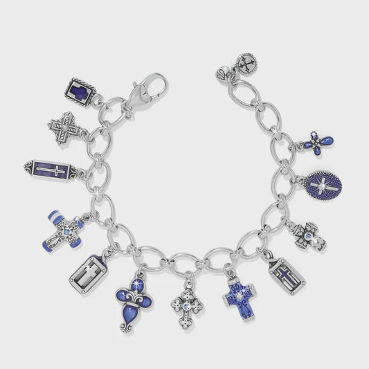 Unity Cross Charm Bracelet