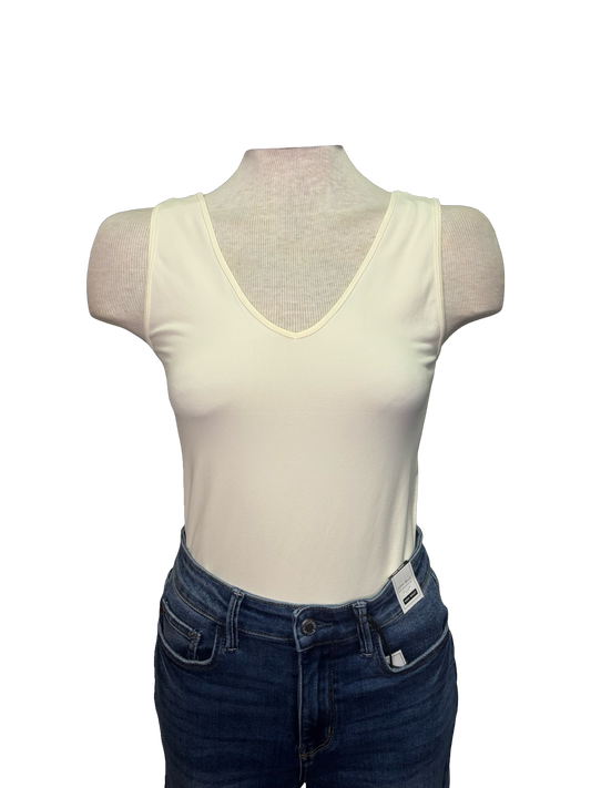 Talk Later Seamless Tank Ivory