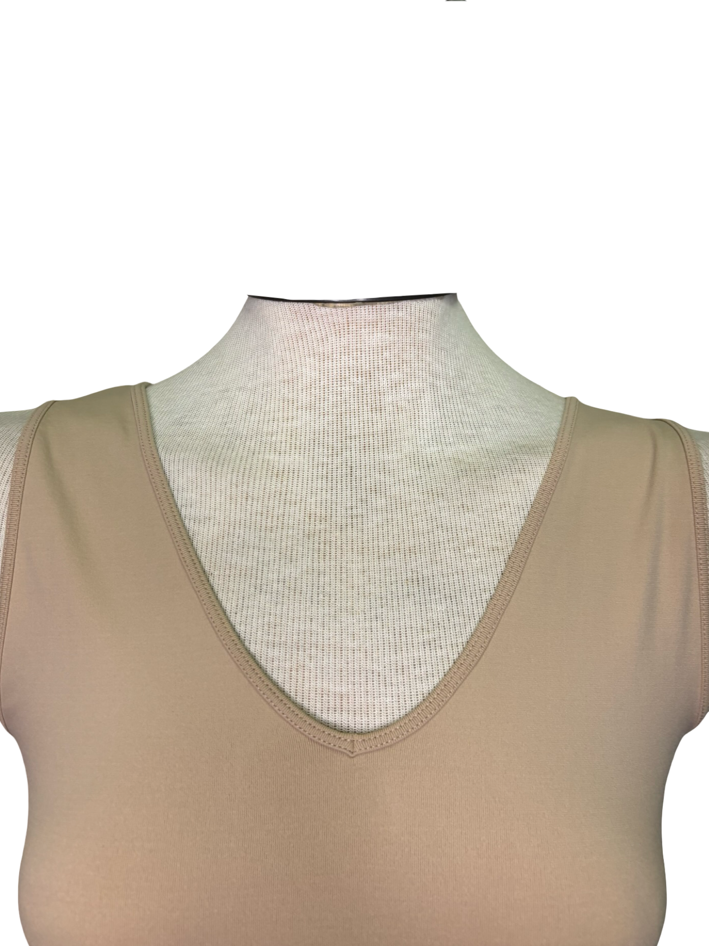 Talk Later Seamless Tank Latte Short Version