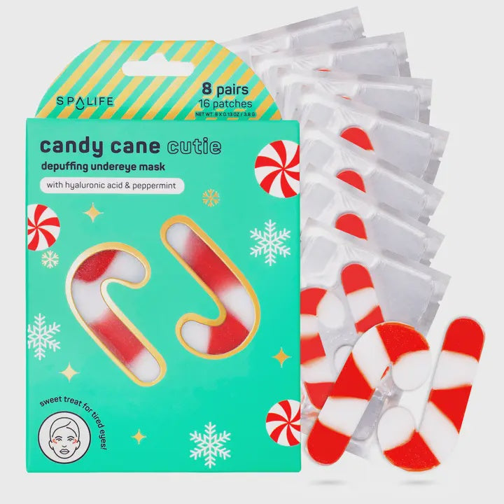 Christmas Holiday Candy Cane Cutie Undereye Patches 8ct