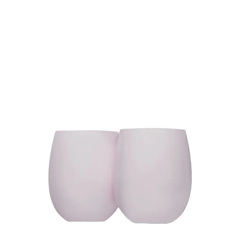 Corkcicle Sommelier 12 oz Stemless Set Gloss Pink