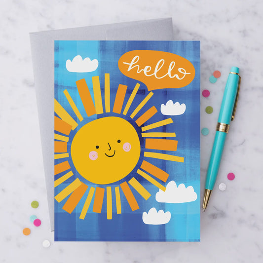 Hello Sunshine Friendship Greeting Card