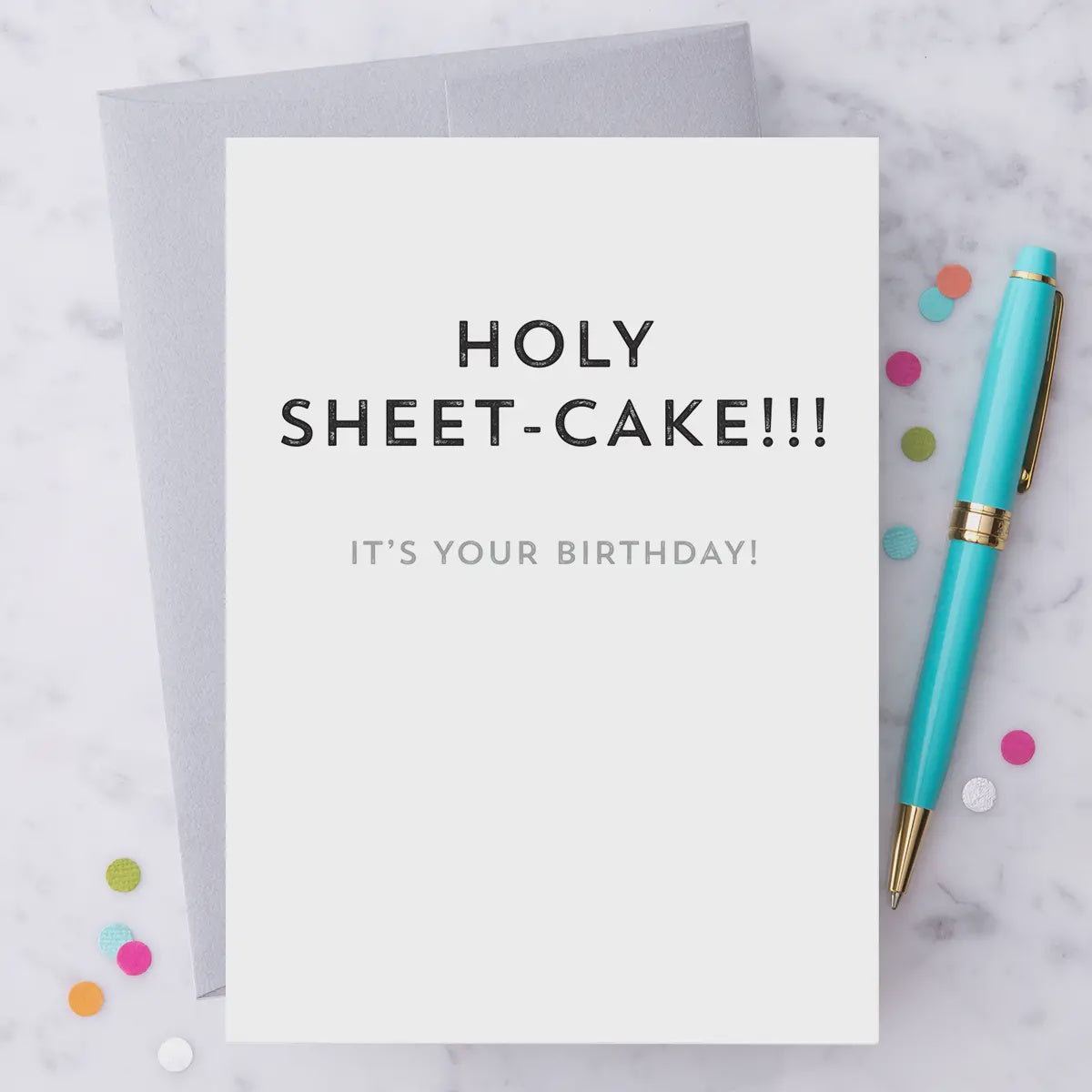 Holy Sheet-Cake Birthday Greeting Card