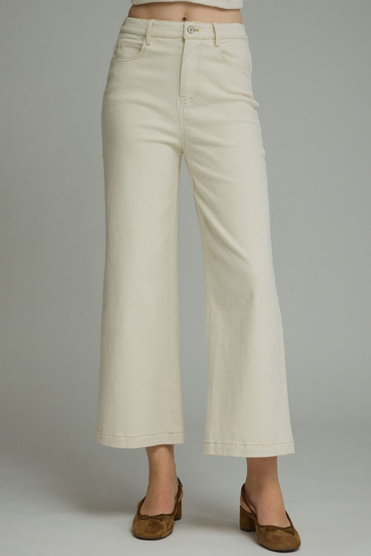 Cropped Pants Ecru