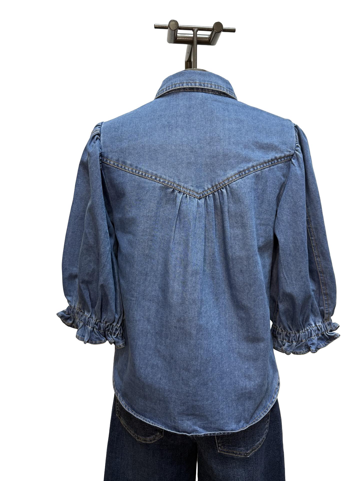 Half Sleeve Denim Jacket