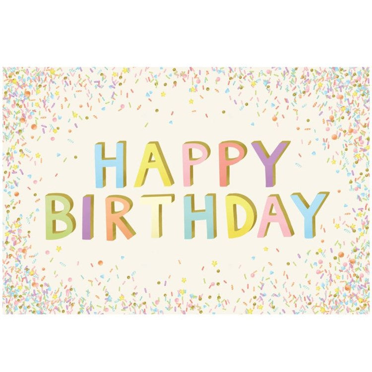 Happy Birthday Sprinkles Placemat - 18 sheets
