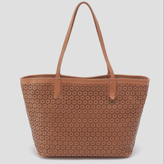 All That Tote by Hobo in Sun-Perf Leather Canyon Petal