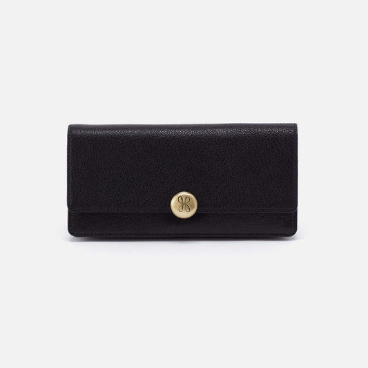 Hutton Large Wallet by Hobo in Black