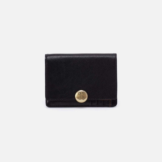 Hutton Small Wallet by Hobo in Black