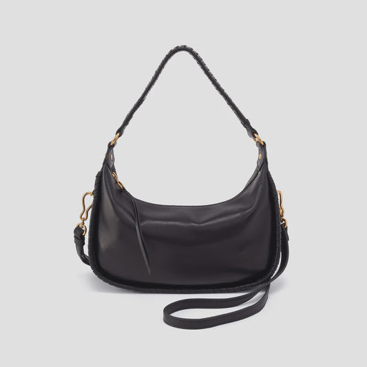 Mia Crescent Hobo by Hobo in Black Smooth Leather