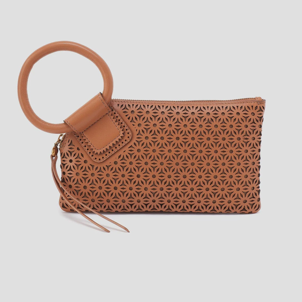 Sable Wristlet by Hobo in Sun-Perf Leather Canyon Petal