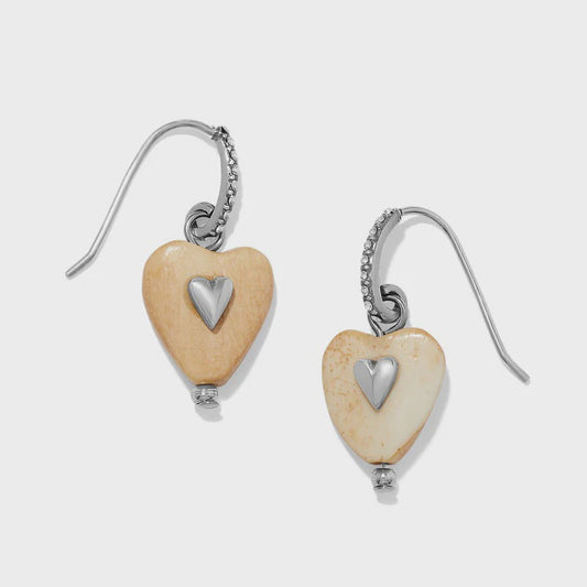 Love Messages I Am Grateful Wood French Wire Earrings