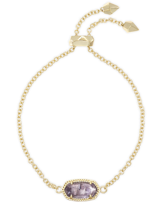 Elaina Delicate Chain Bracelet Gold Purple Amethyst