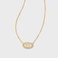 Elisa Texas Necklace Gold Ivory Mother of Pearl