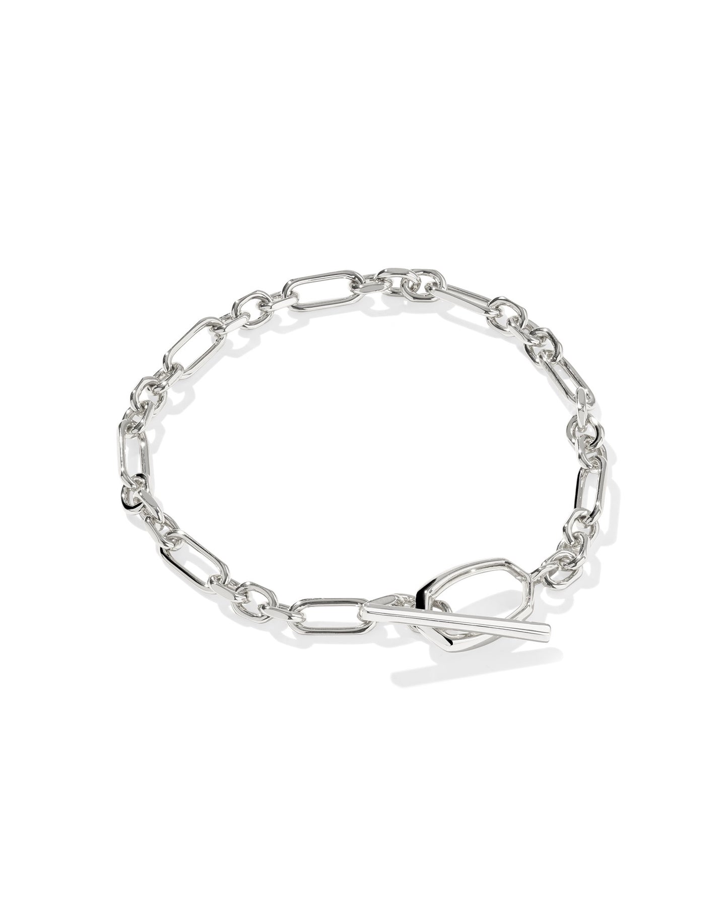 Sylvia Metal Link and Chain Bracelet Silver