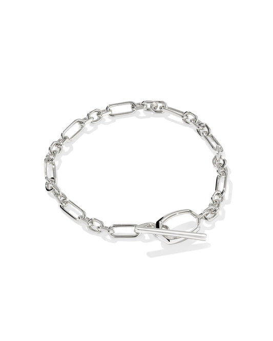 Sylvia Metal Link and Chain Bracelet Silver