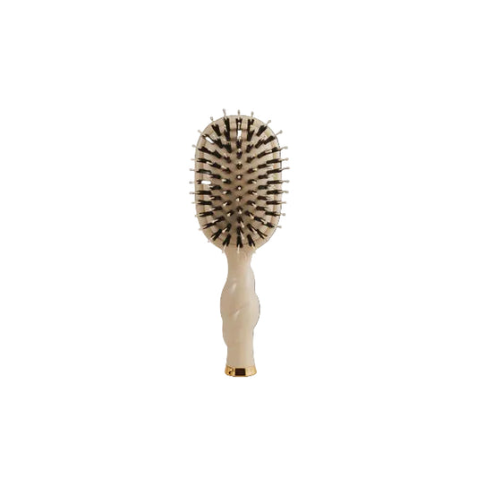 Mini Boar Hair Brush Tan