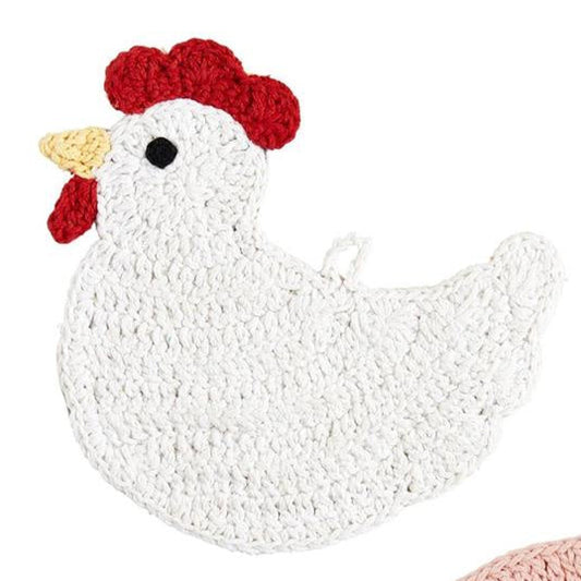 Chicken Crochet Trivet