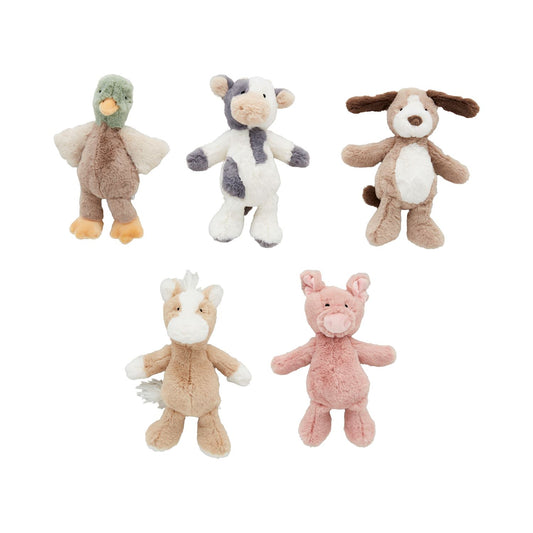 Farm Plush Rattle Pals