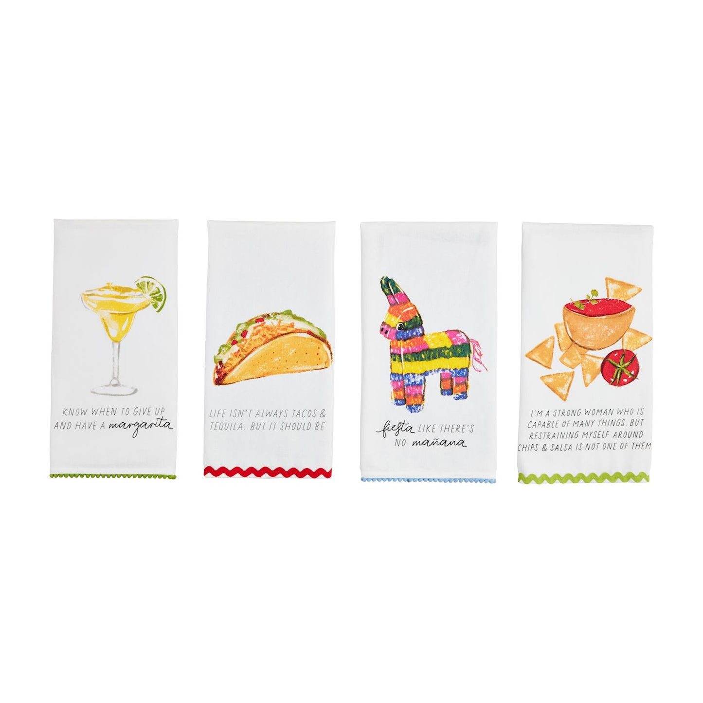 Margarita Printed Trim Towel