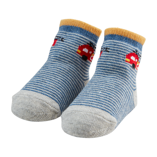 Firetruck Baby Socks