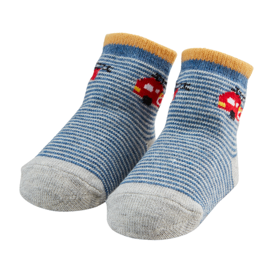 Firetruck Baby Socks