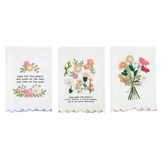 Mom Embroidered Towel