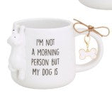 Morning Person Dog Figure Mug