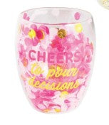 Pour Decision Confetti Wine Glass