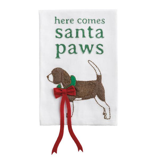 Santa Christmas Pet Dangle Towel